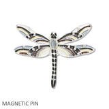 109617, DRAGONFLY ENAMEL MAGNETIC PIN BROOCH