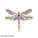 109617, DRAGONFLY ENAMEL MAGNETIC PIN BROOCH