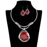 109631, GEOMETRIC ACCENT STATEMENT CHOKER NECKLACE