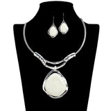 109631, GEOMETRIC ACCENT STATEMENT CHOKER NECKLACE