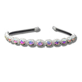 109795, OVAL ACCENT CRYSTAL RHINESTONE HEADBAND