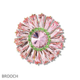 109810, SORORITY SUNBURST RHINESTONE BROOCH PIN
