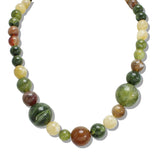 109851, MARBLE RESIN BALL BEADED NECKLACE