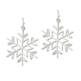 109892, CHRISTMAS SNOWFLAKE DANGLE EARRING