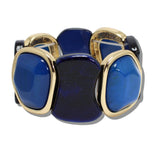 109921, GEOMETRIC CELLULOID ACETATE STRETCH BRACELET