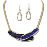 109924, ELEGANT ABSTRACT LAYERED NECKLACE