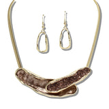 109924, ELEGANT ABSTRACT LAYERED NECKLACE