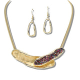 109924, ELEGANT ABSTRACT LAYERED NECKLACE