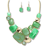 109934, GEOMETRIC RESIN STATEMENT NECKLACE