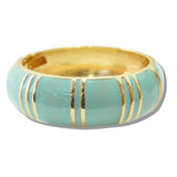 109940, ENAMEL ROUND HINGED BANGLE BRACELET