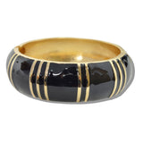 109940, ENAMEL ROUND HINGED BANGLE BRACELET