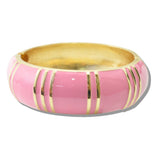 109940, ENAMEL ROUND HINGED BANGLE BRACELET