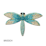 114695, PAVE RHINESTONE DRAGONFLY BROOCH
