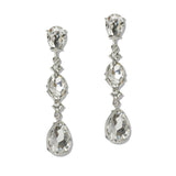 110011, GEOMETRIC RHINESTONE DROP DANGLE EARRING