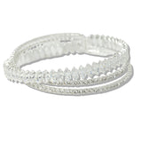 110089, MARQUISE CUBIC ZIRCONIA ACCENT CRYSTAL RHINESTONE STRETCH CUFF BRACELET