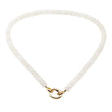 Carabiner Clip Natural Stone Semi Precious Stone Beaded Necklace - view 10