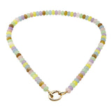 Carabiner Clip Natural Stone Semi Precious Stone Beaded Necklace - view 9
