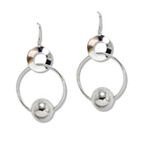 110117, BALL ACCENT ROUND DROP DANGLE EARRING