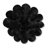 110134, GLAM RHINESTONE STUDDED FLORAL PIN BROOCH