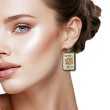 Western King of Spades Earring