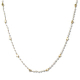 110184, DAINTY STAR ACCENT PEARL BEADED NECKLACE