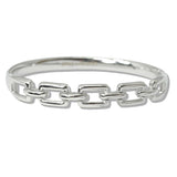 110190, GOLD LINK CHAIN STAINLESS STEEL BANGEL BRACELET wholesale fashion jewelry - GOOD FEELINGS, INC