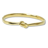 110191, KNOT ACCENT STAINLESS STEEL BANGLE BRACELET wholesale fashion jewelry - GOOD FEELINGS, INC