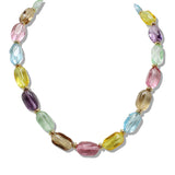 110201, GEOMETRIC ACRYLIC BEADED NECKLACE