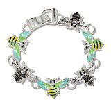 110236, BUMBLEBEE ENAMEL MAGNETIC CLOSURE BRACELET
