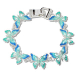 110238, BUTTERFLY ENAMEL MAGNETIC CLOSURE BRACELET