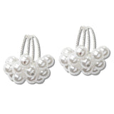 110269, CLUSTER PEARL HOOP DROP EARRING wholesale fashion jewelry - GOOD FEELINGS, INC