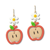 110282, TEACHER APPLE POLYMER CLAY EARRING