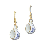 110293, PORCELAIN CERAMIC TEACUP DANGLE EARRING