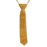 110475, BLING CRYSTAL RHINESTONE TIE NECKLACE