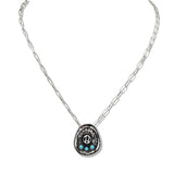 Western Turquoise Cowboy HAT Pendant Necklace