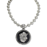 110499, WESTERN BOLD BABY BULL COIN PENDANT BEADED NECKLACE wholesale fashion jewelry - GOOD FEELINGS, INC