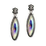 110518, WESTERN MARQISE CUT CRYSTAL DROP EARRING wholesale fashion jewelry - GOOD FEELINGS, INC