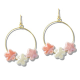 110573, SPRING CERAMIC BLOSSOM EARRINGS