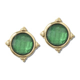 110577, GEOMETRIC FACETED STUD EARRINGS