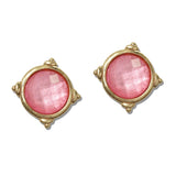 Geometric Faceted Stud Earrings - view 6