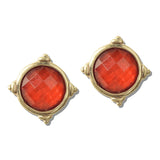110577, GEOMETRIC FACETED STUD EARRINGS