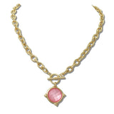 Geometric Faceted Toggle Necklace - view 5