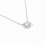 110654, BRIGHTER THAN GLITTER DAINTY SQUARE CUBIC ZIRCONIA NECKLACE