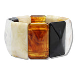 110767, GEOMETRIC RESIN ACETATE STRETCH BRACELET