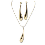 110788, GILDED TEARDROP PENDANT NECKLACE