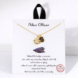 110797, POLICE OFFICER DAINTY CHARM NECKLACE