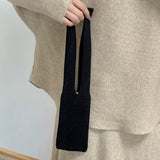 Long Strap Ribbed Knit Iphone Sleeve Pouch - view 6