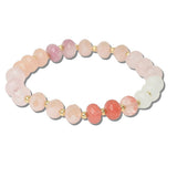 Resin and Glass Bead Stretch Bracelet