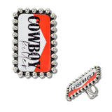 110853, WESTERN COWBOY KILLER GRAPHIC CUFF RING