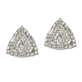 110854, GEOMETRIC CRYSTAL TRIANGLE EARRINGS